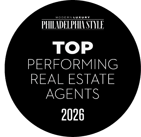 Philadelphia Style Top Performing Real Estate Agents 2026 Modern Luxury Philadelphia Style Top Performing Real Estate Agents 2026 award badge